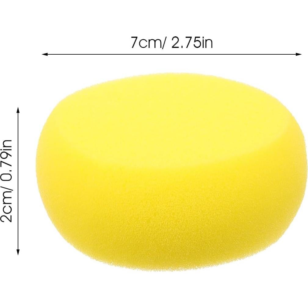 5 Esponjas de Baño para Mascotas Ipetboom Amarillo 7x7cm