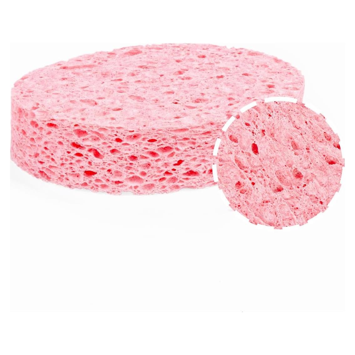 Esponja de Baño Celulósica Sevi Bebe - Natural y Suave, Rosa