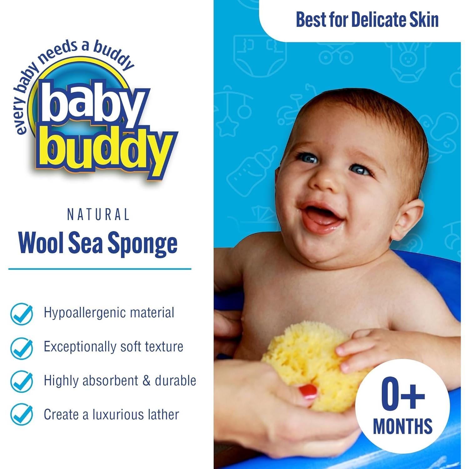 Esponja de Mar Natural Baby Buddy 2 Unidades Ultra Suave