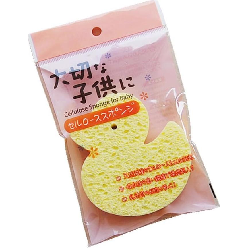 Esponja de Baño Linda Pato Amarillo Minkissy 12x10cm Suave