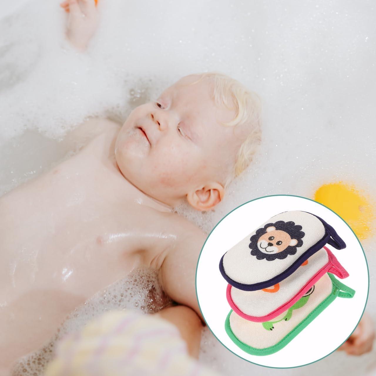 Esponjas de Baño Suaves para Bebés JECOMPRIS - 3 Pcs