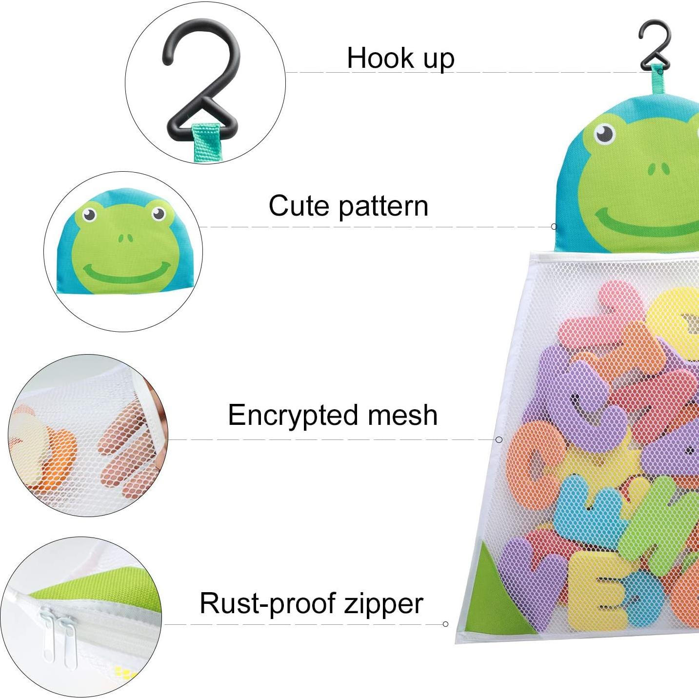 Organizador de Juguetes de Baño Funsland + 36 Letras y Números