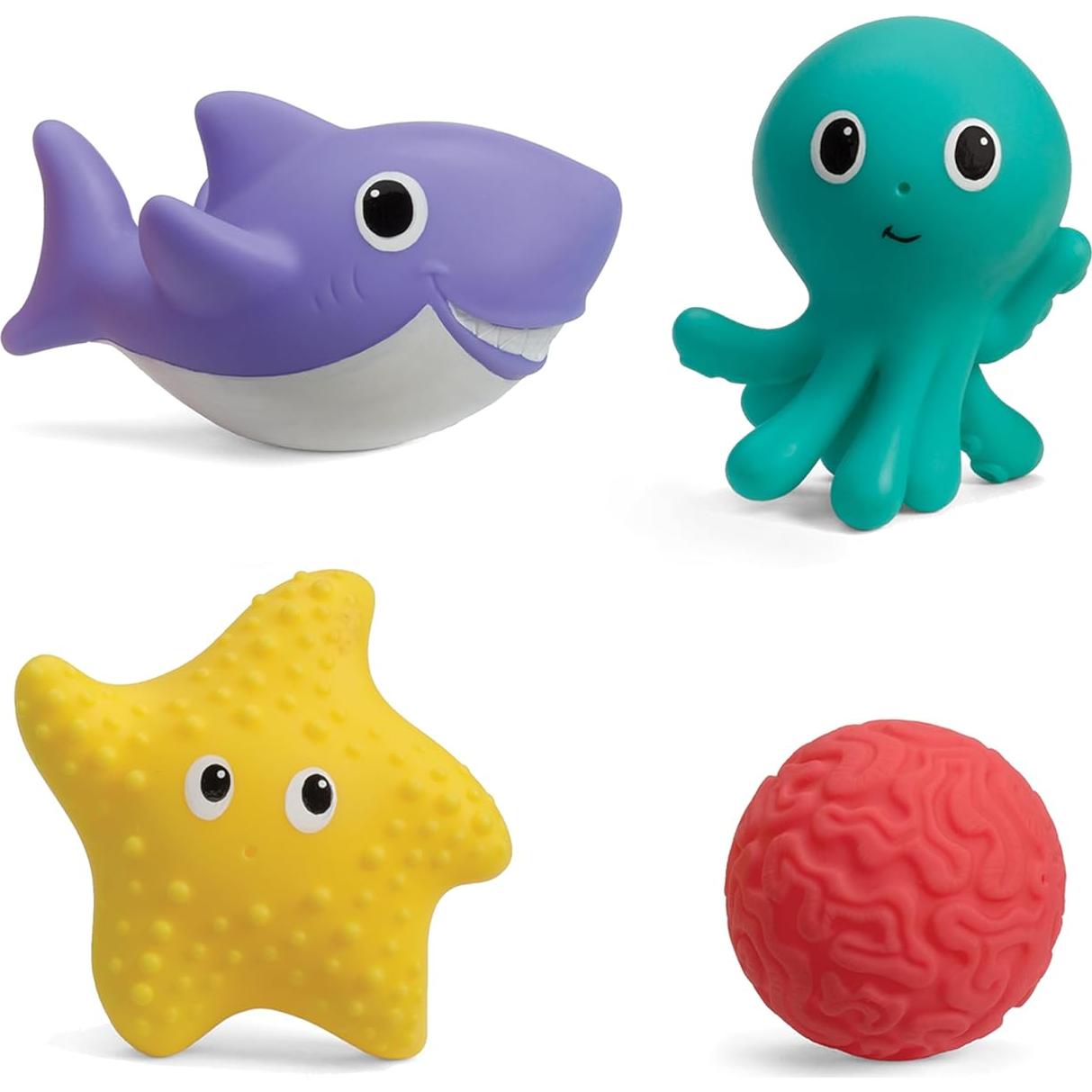 Juguetes de Baño Acuáticos Infantino - 8 Amigos del Mar