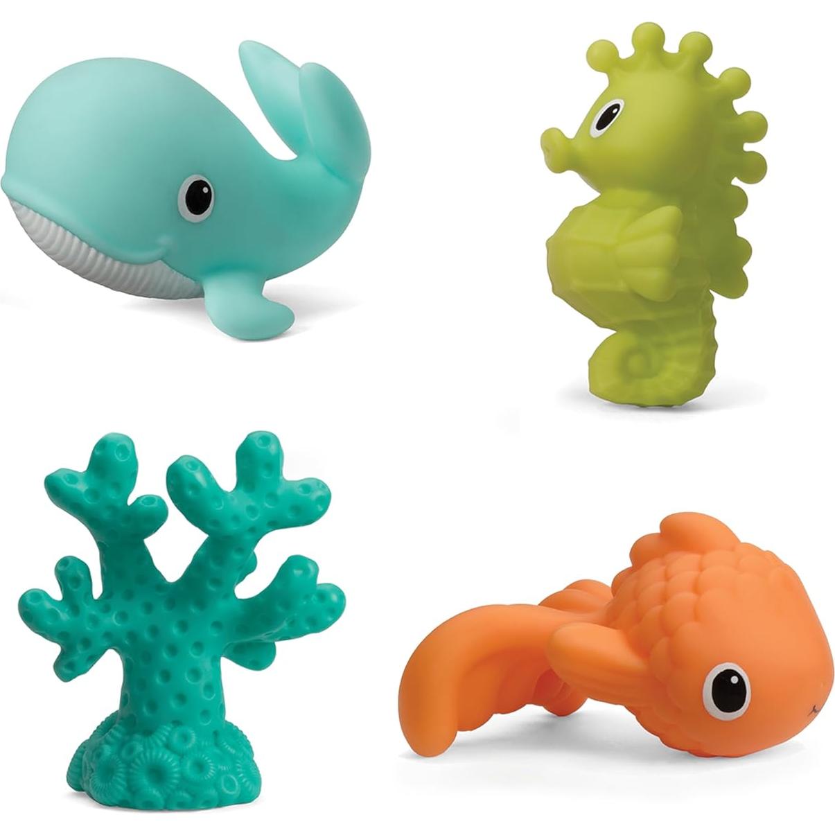 Juguetes de Baño Acuáticos Infantino - 8 Amigos del Mar