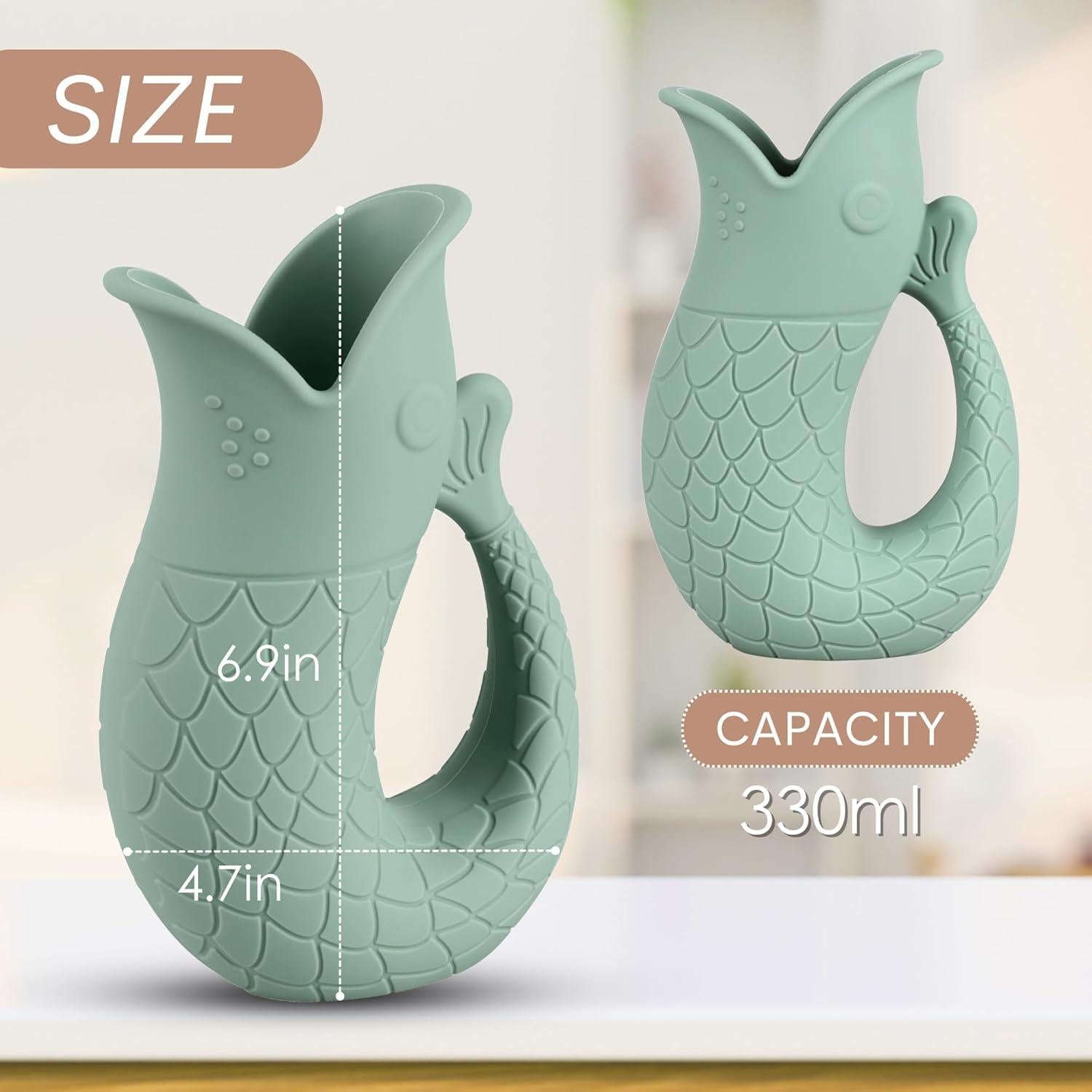 Taza de Enjuague para Bebés Mintlyfe 330ml Silicona Azul