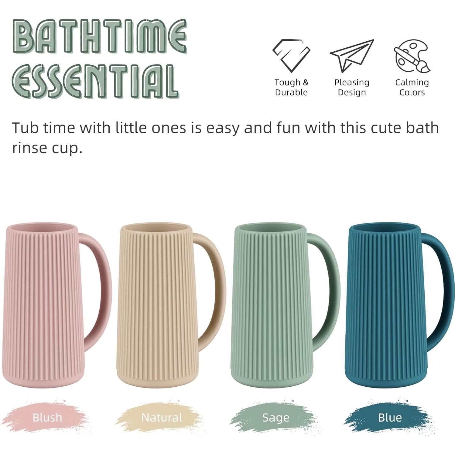 Taza de Enjuague Nothomme de Silicona Rosa 500ml para Niños