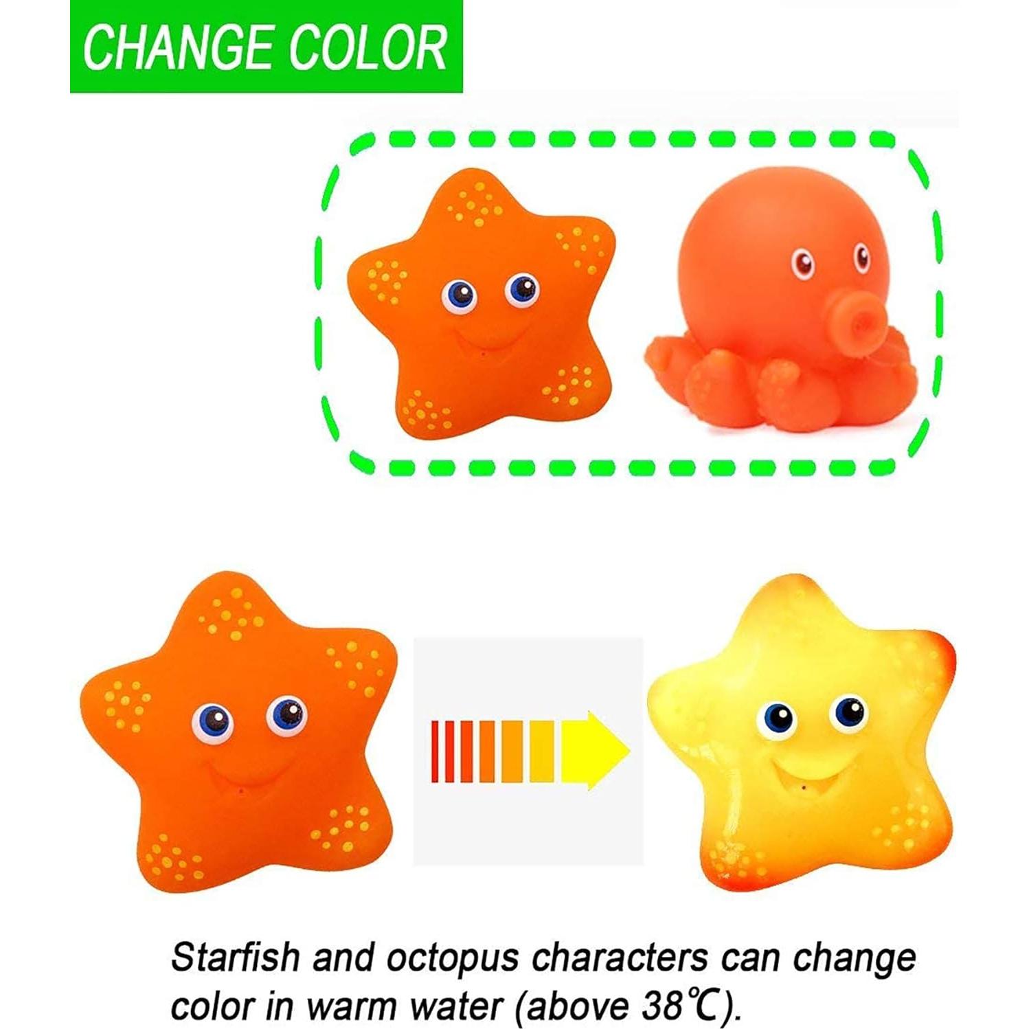 Juguete de Baño Flotante KECIABO con Animales Coloridos