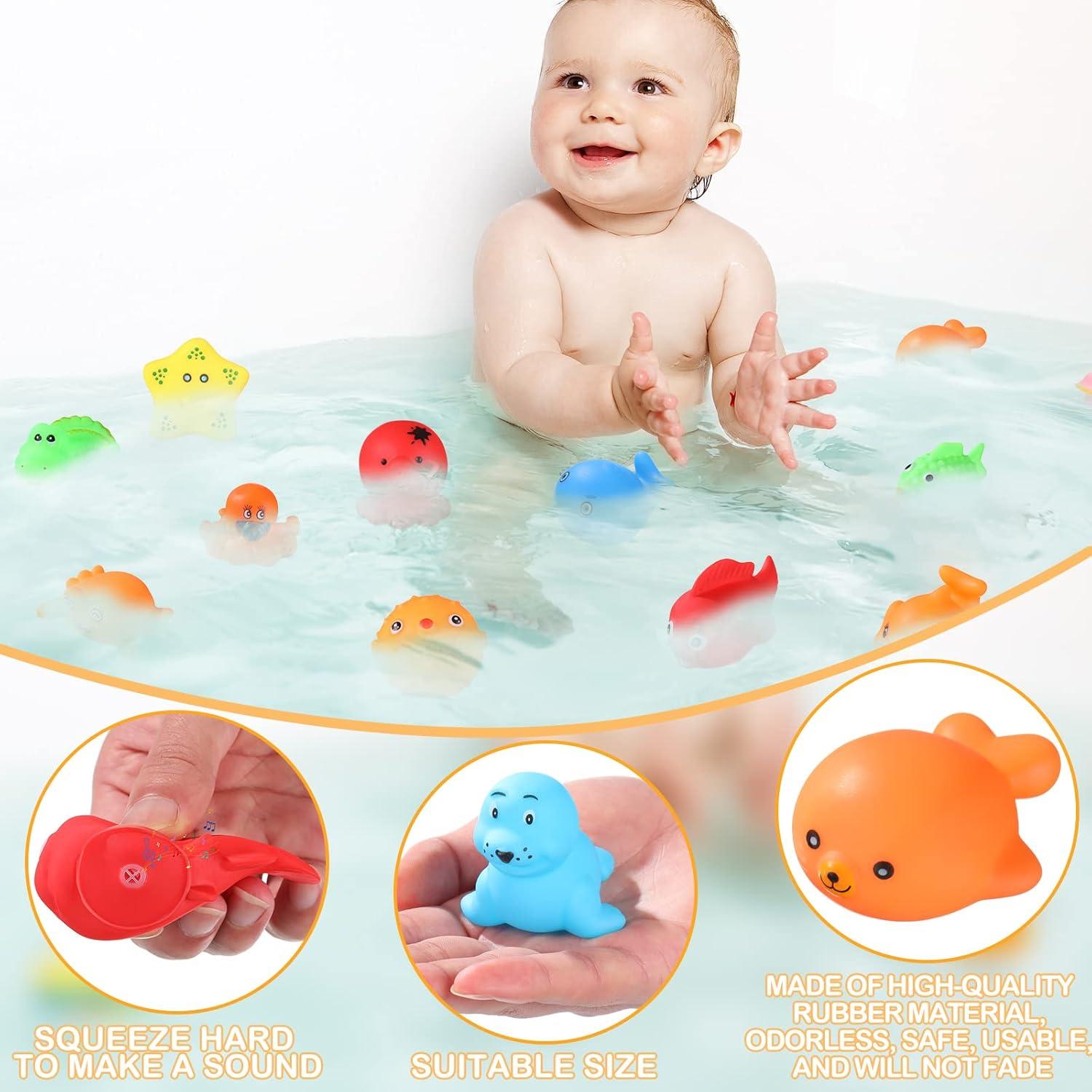 Juguetes de Baño para Bebés Chivao 50 Pcs Animales Flotantes