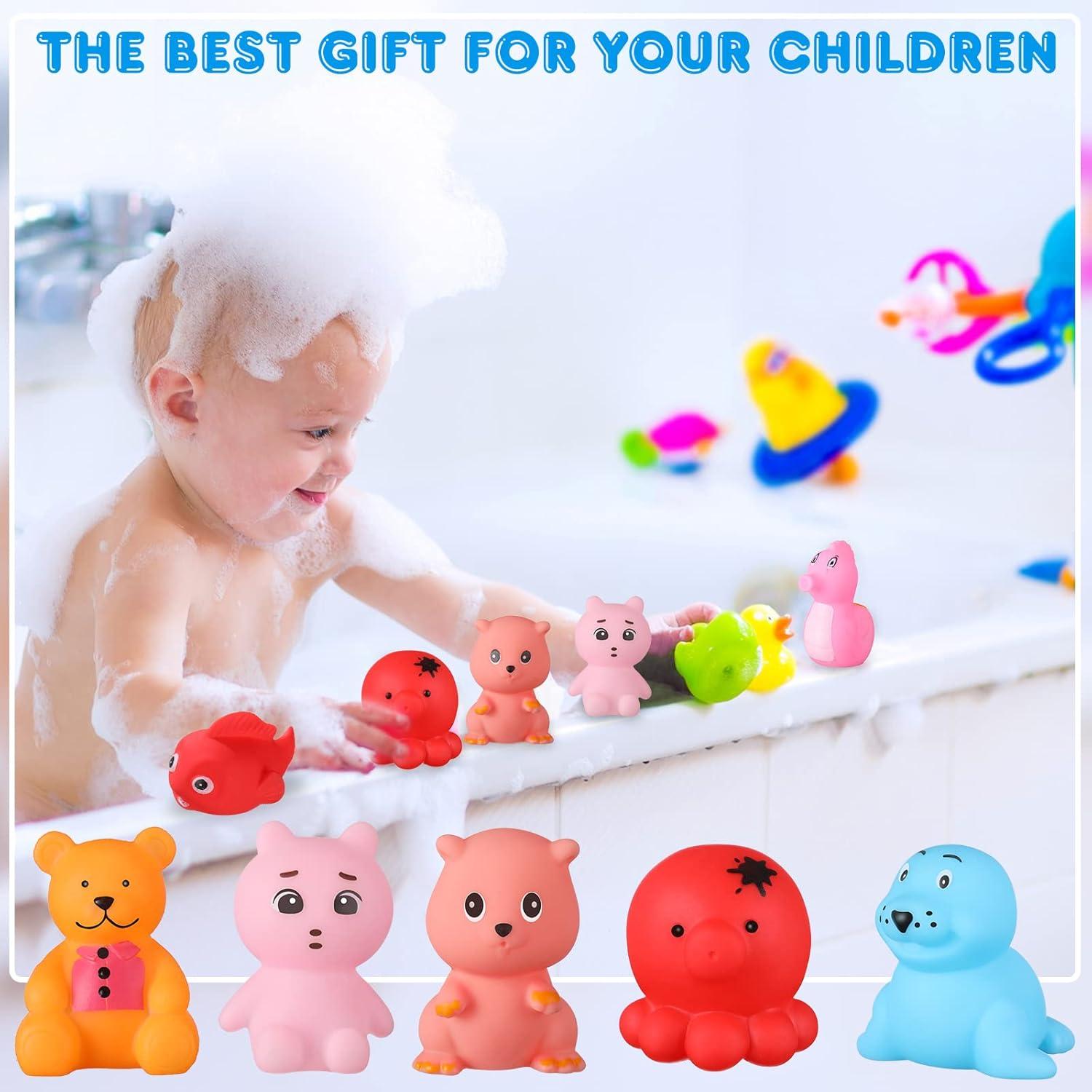 Juguetes de Baño para Bebés Chivao 50 Pcs Animales Flotantes