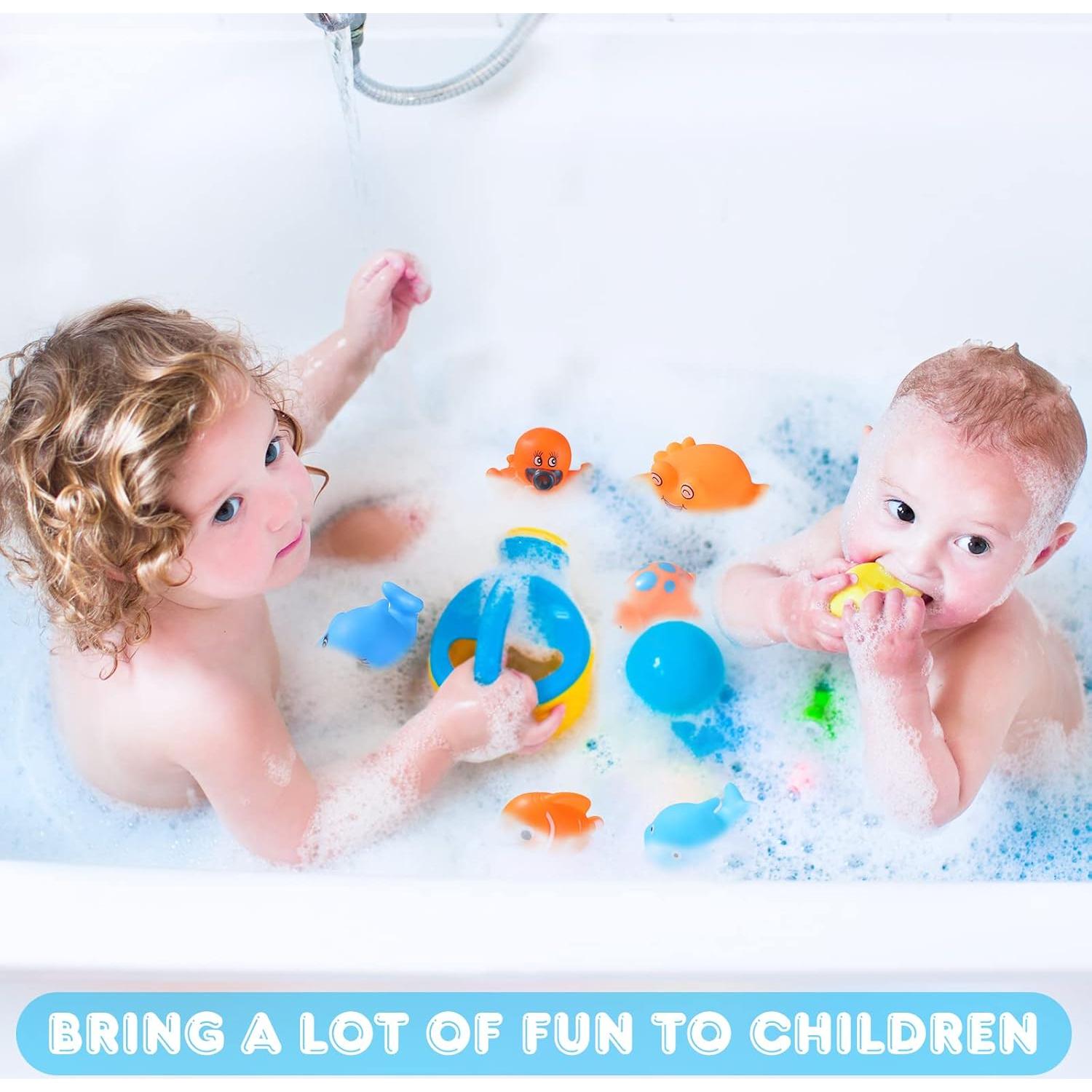 Juguetes de Baño para Bebés Chivao 50 Pcs Animales Flotantes