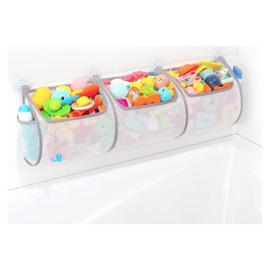 Soporte de Juguetes de Baño Ligereza 30x8.7 cm, Malla Organizador