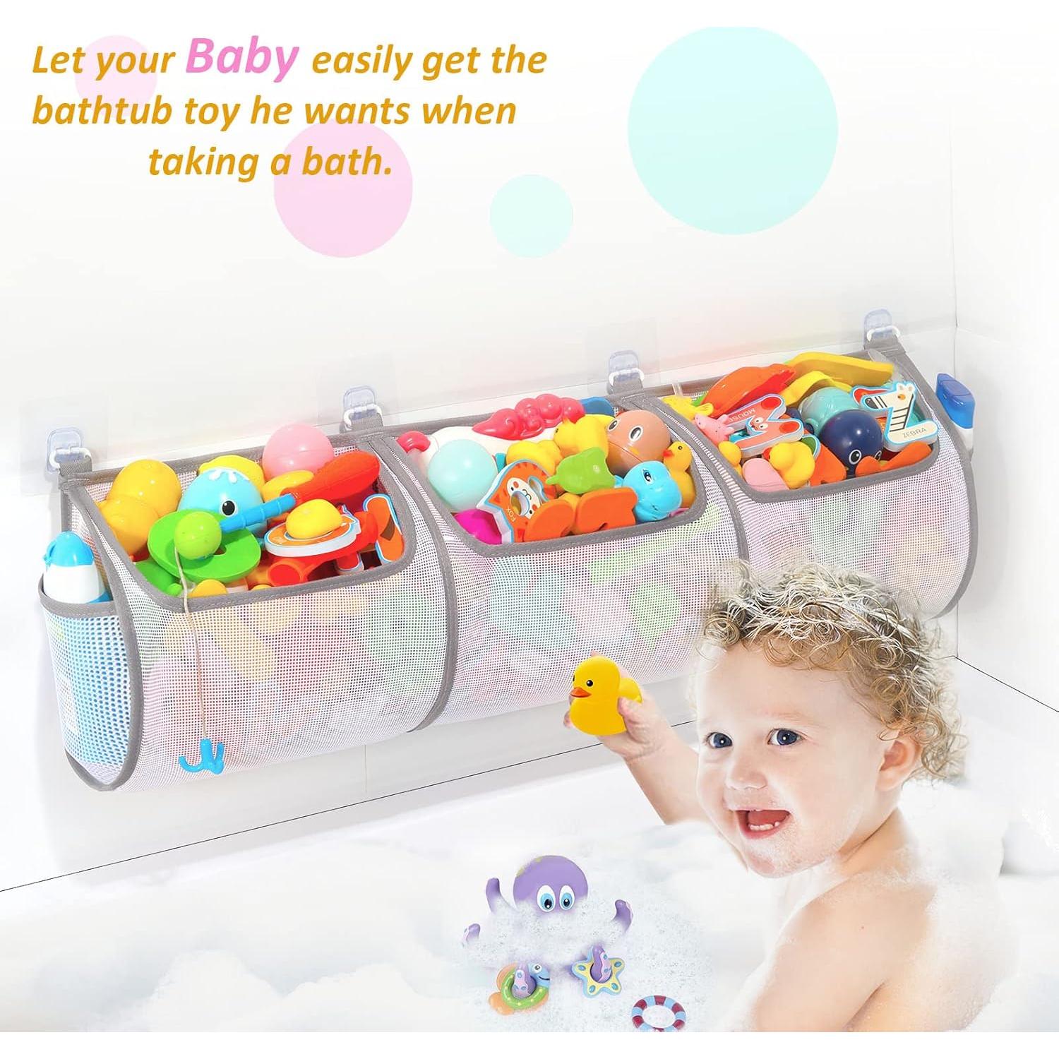 Soporte de Juguetes de Baño Ligereza 30x8.7 cm, Malla Organizador