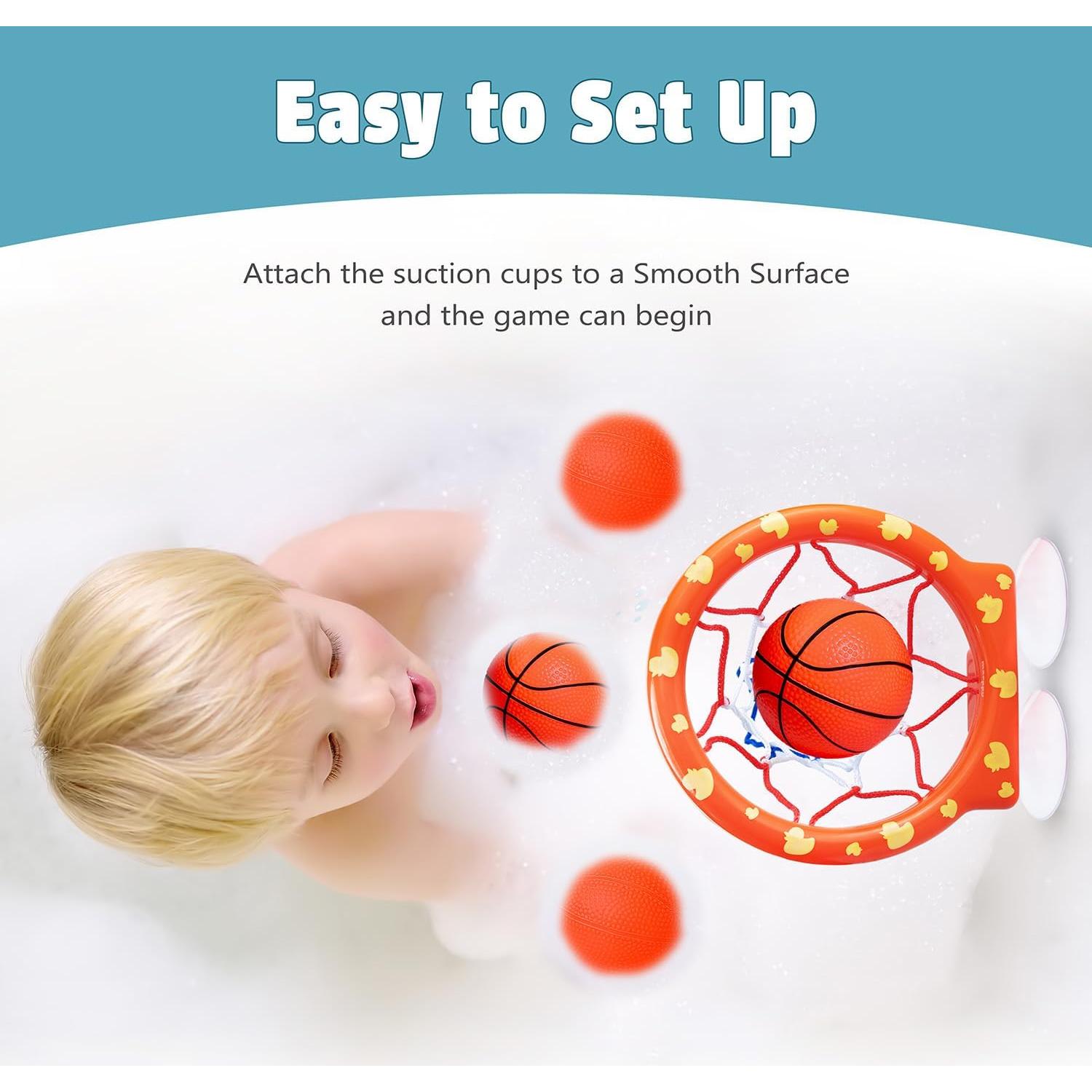 Aro de Baloncesto para Baño MARPPY con 4 Pelotas Sin Agujeros