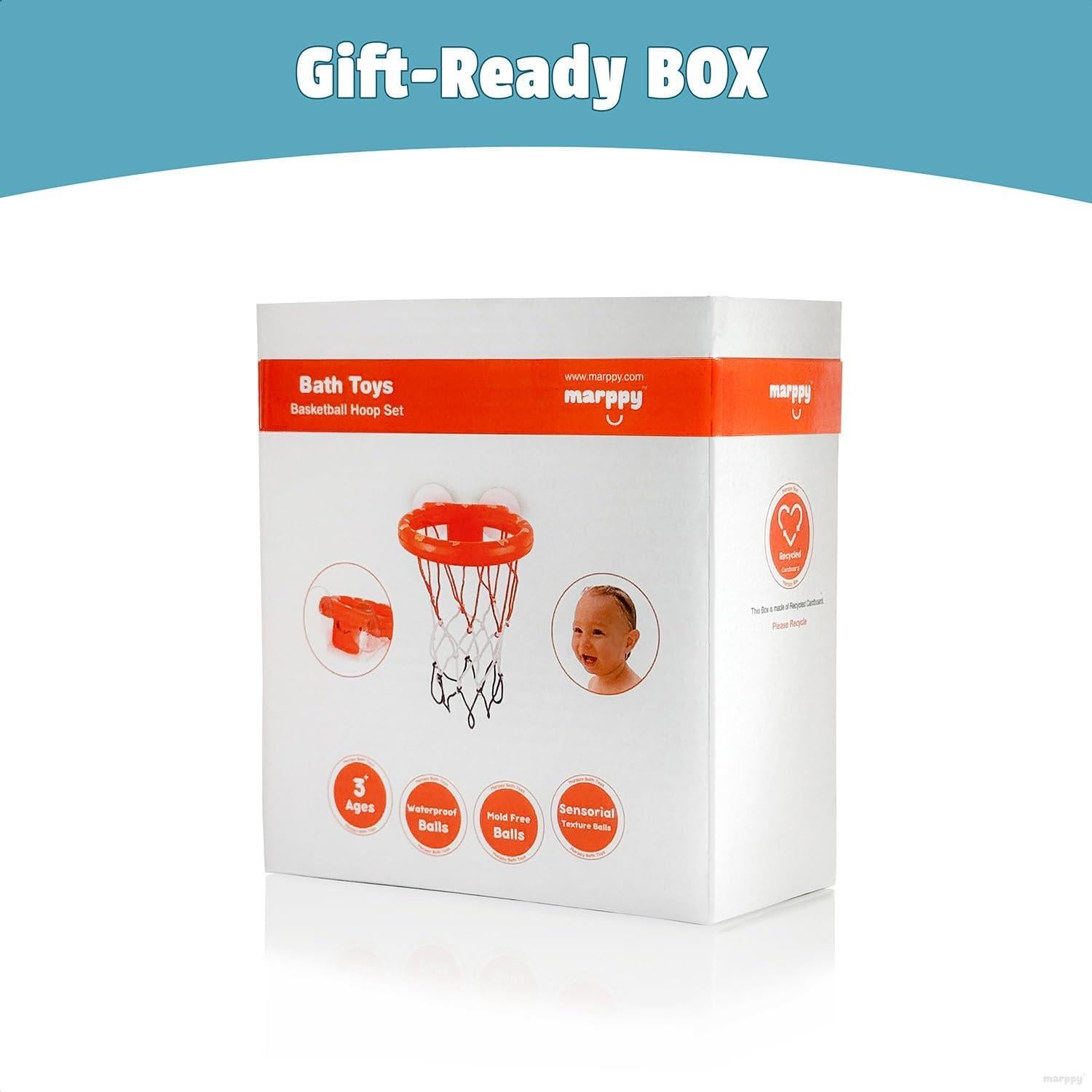 Aro de Baloncesto para Baño MARPPY con 4 Pelotas Sin Agujeros