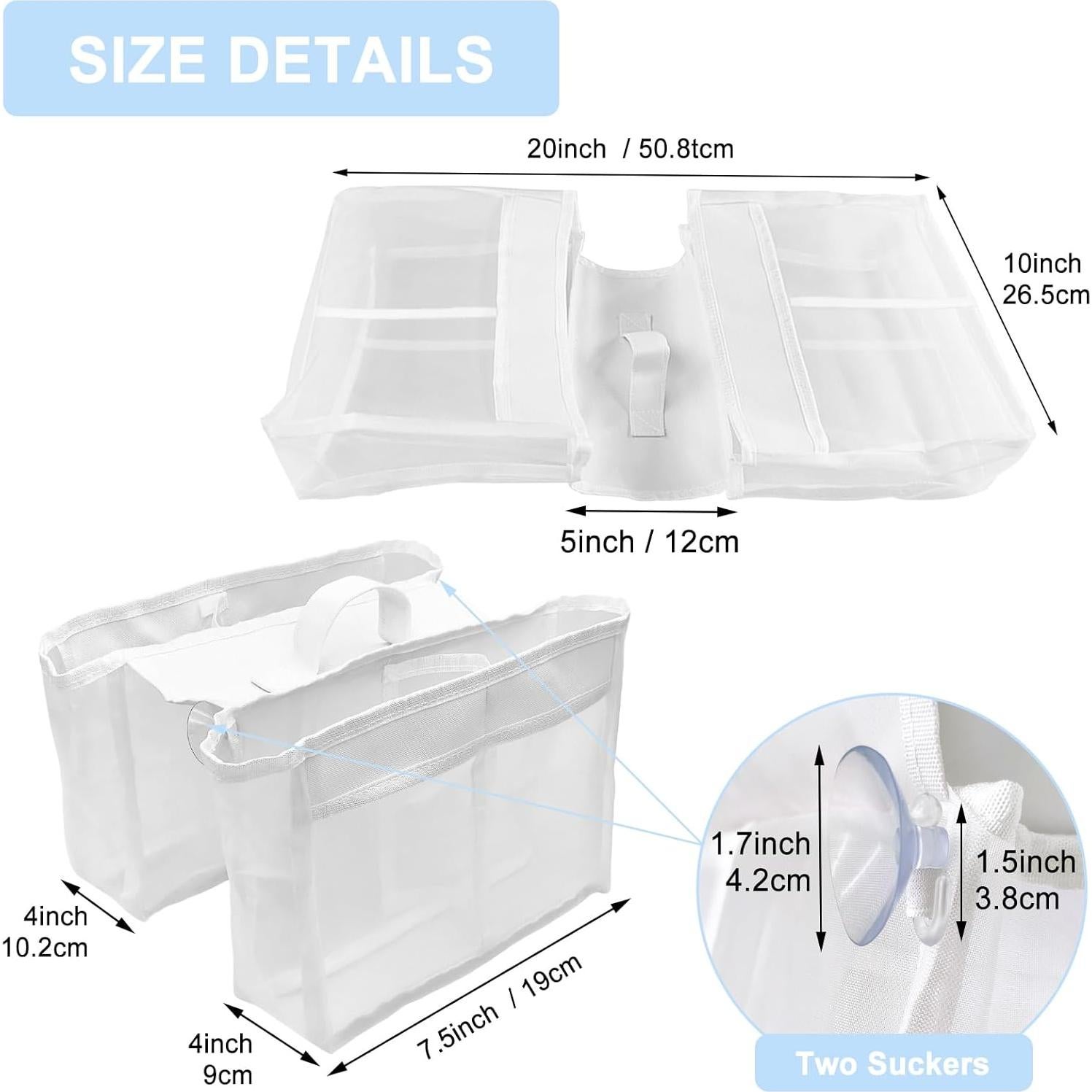 Organizador de Juguetes de Baño Cerpourt con 4 Compartimentos