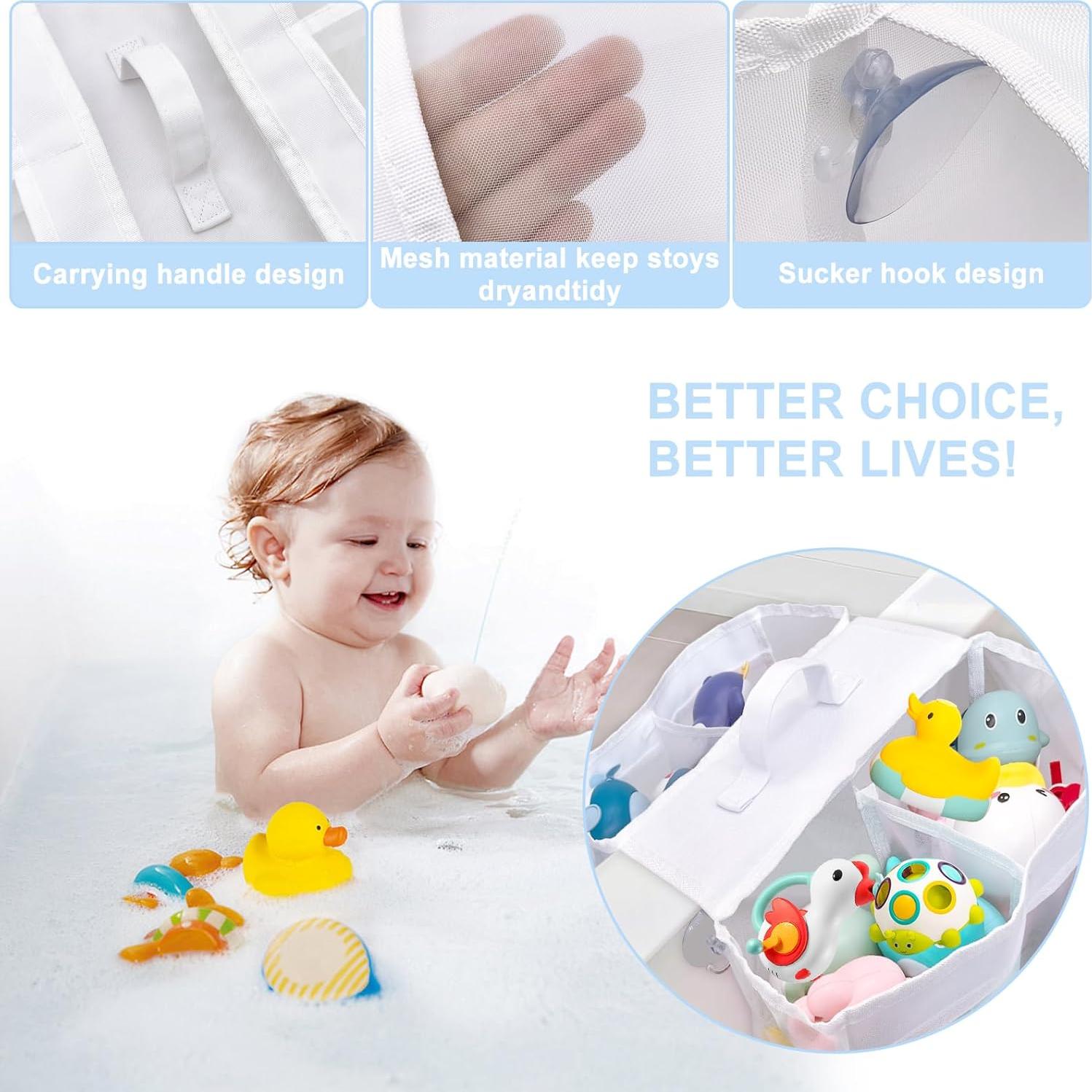 Organizador de Juguetes de Baño Cerpourt con 4 Compartimentos