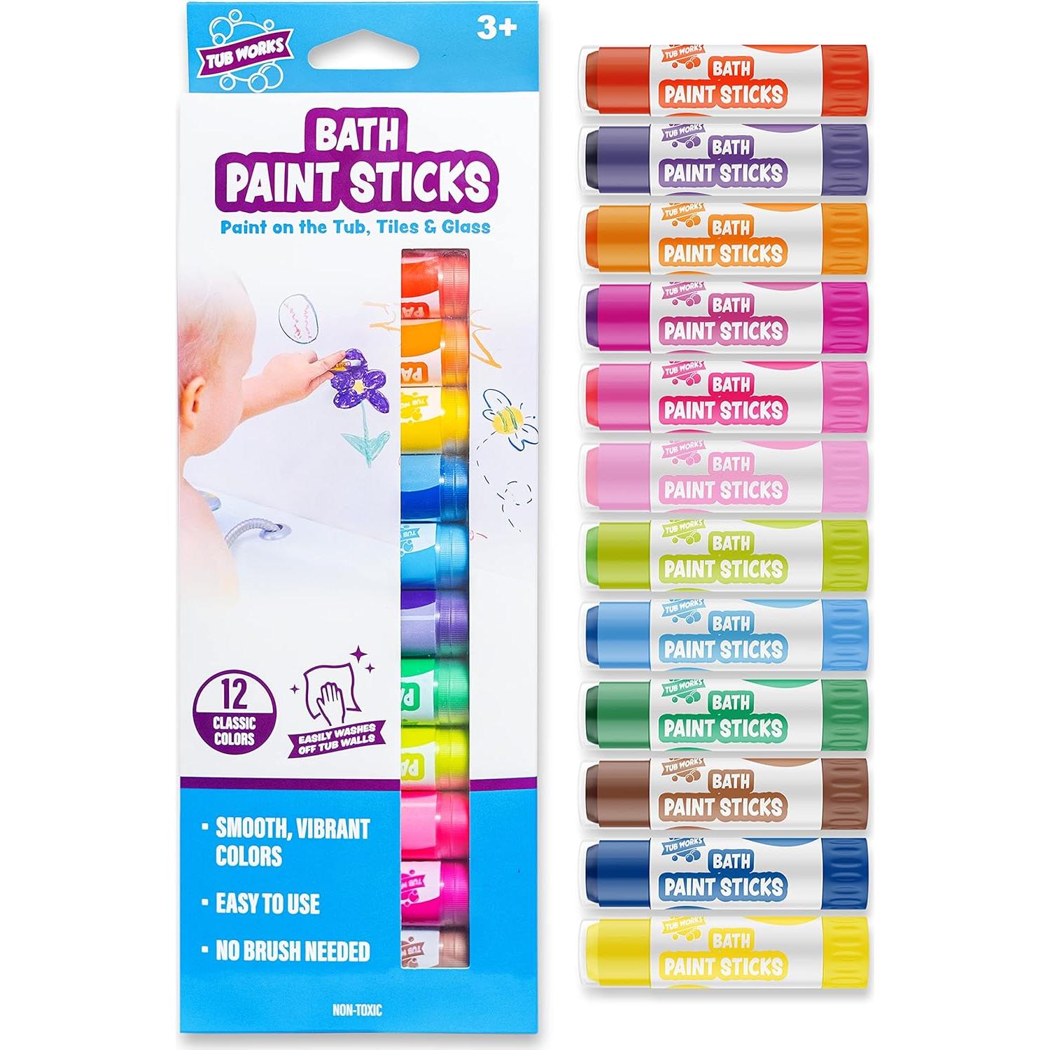 Palitos de Pintura para Baño Tub Works 12 Colores No Tóxicos