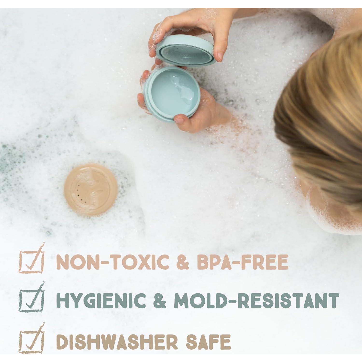 Juego de juguetes de baño Bouncee para bebés - 4 piezas