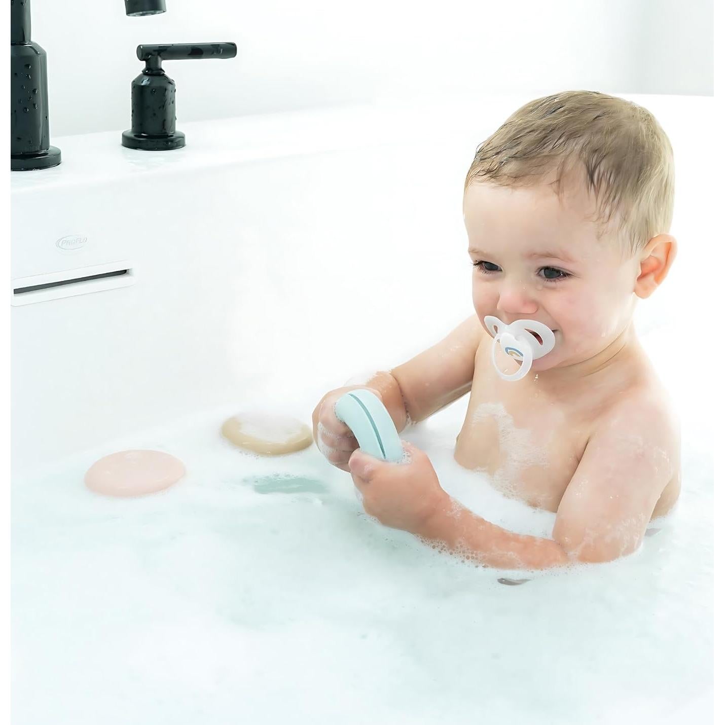 Juego de juguetes de baño Bouncee para bebés - 4 piezas