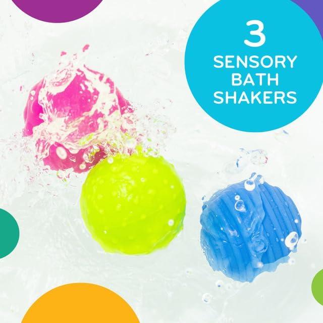 Shakers de Baño Mobi Wooshlz - 3 Bolas Sensoriales para Bebés