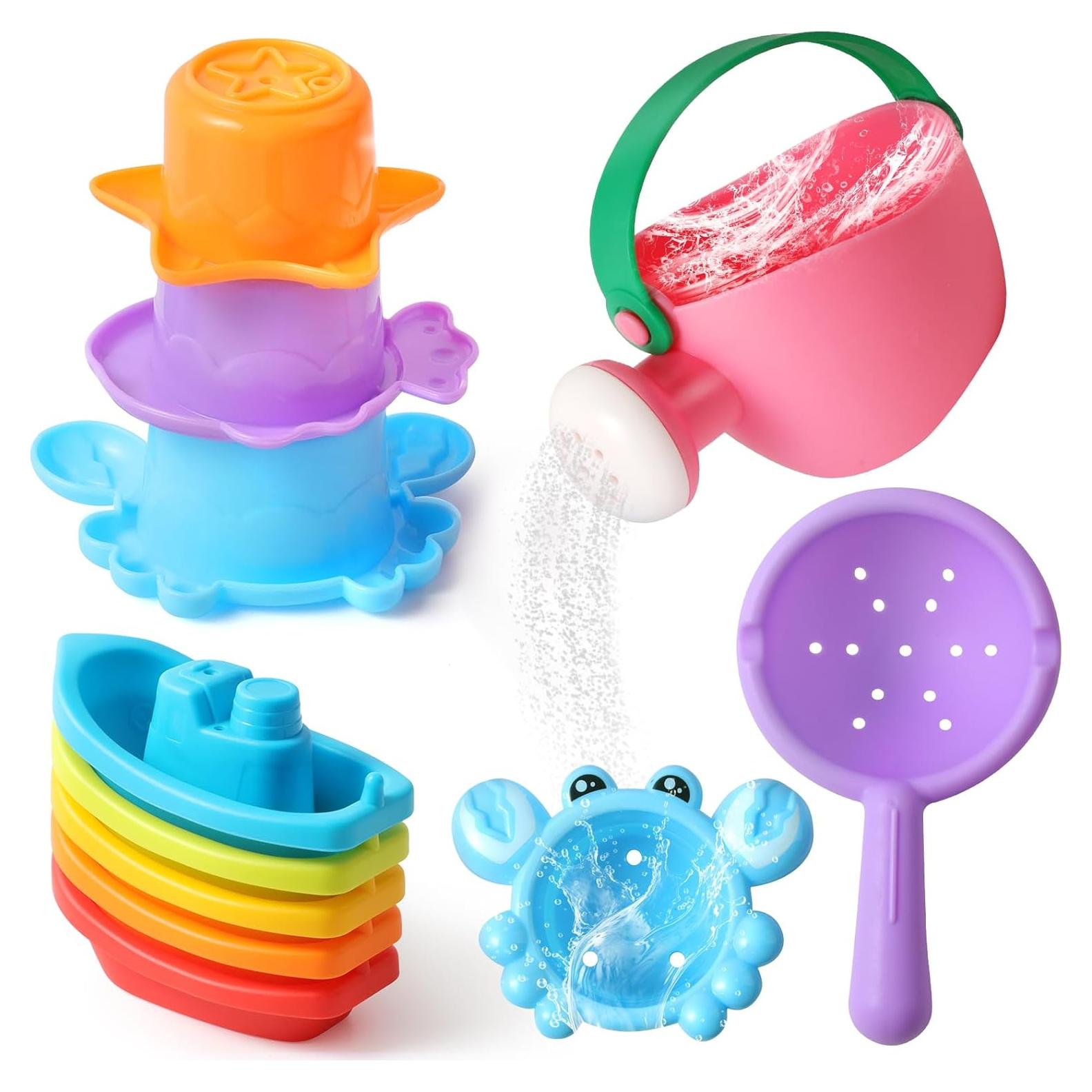 Juguetes de baño para bebés ZHIHUAN 10 PCS color aleatorio