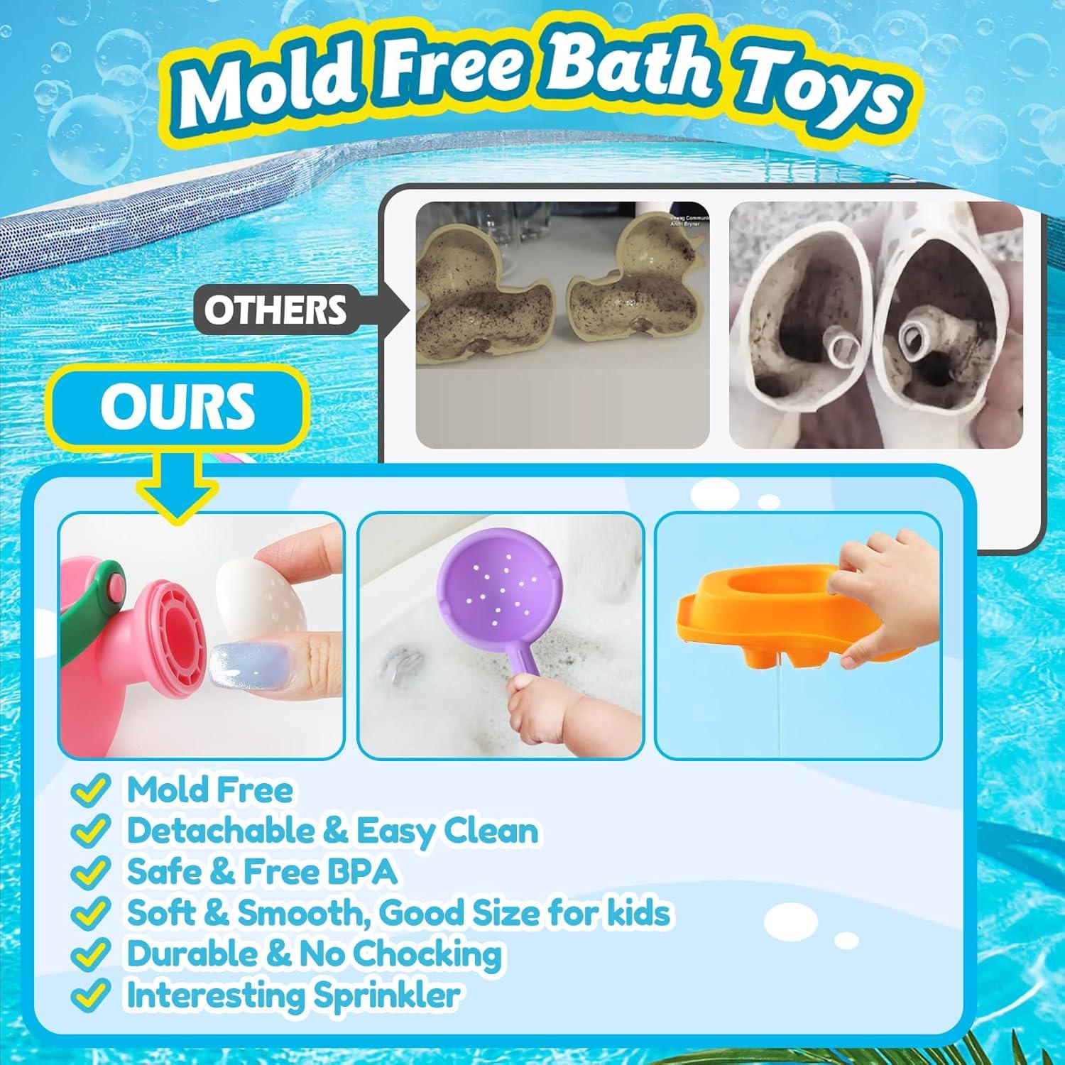 Juguetes de baño para bebés ZHIHUAN 10 PCS color aleatorio