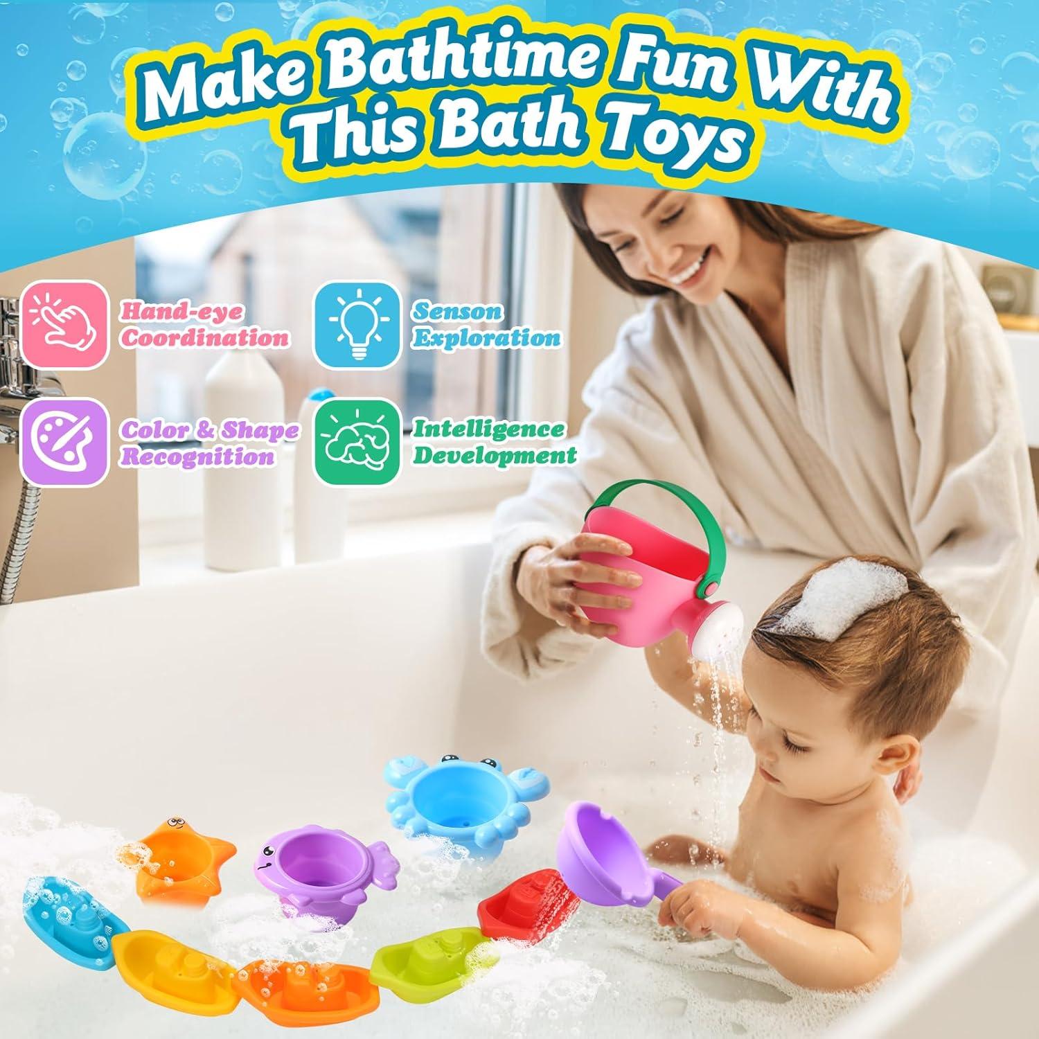 Juguetes de baño para bebés ZHIHUAN 10 PCS color aleatorio