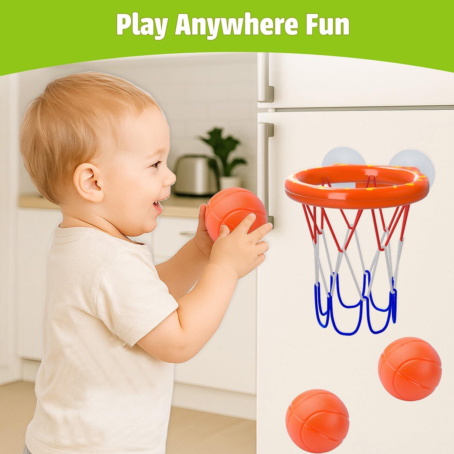 Aro de Baloncesto para Baño MARPPY con 3 Pelotas - Juguetes de Baño