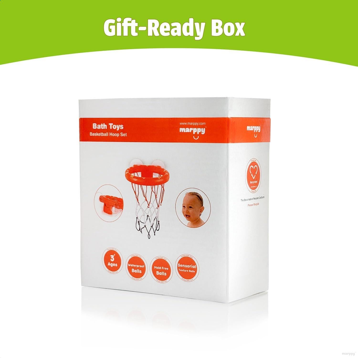 Aro de Baloncesto para Baño MARPPY con 3 Pelotas - Juguetes de Baño