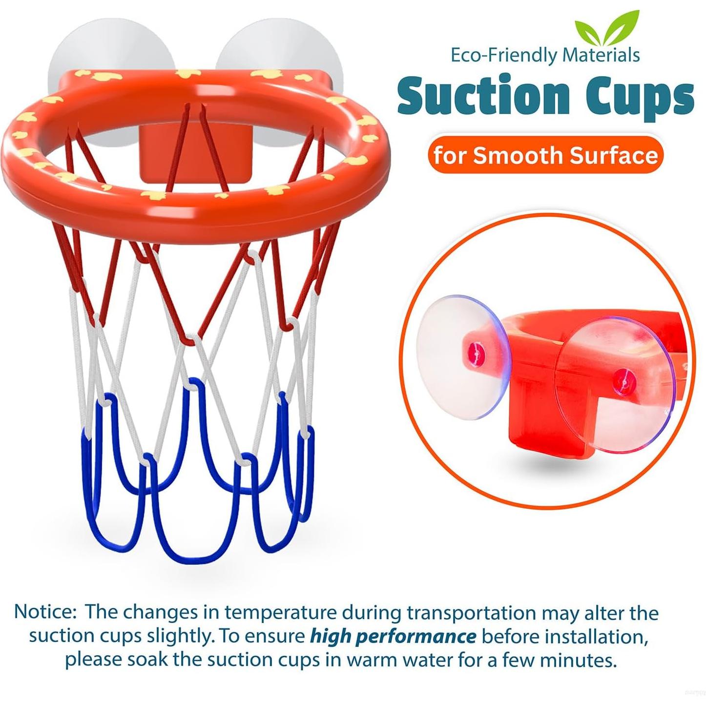 Aro de Baloncesto para Baño Marppy con 4 Pelotas para Niños