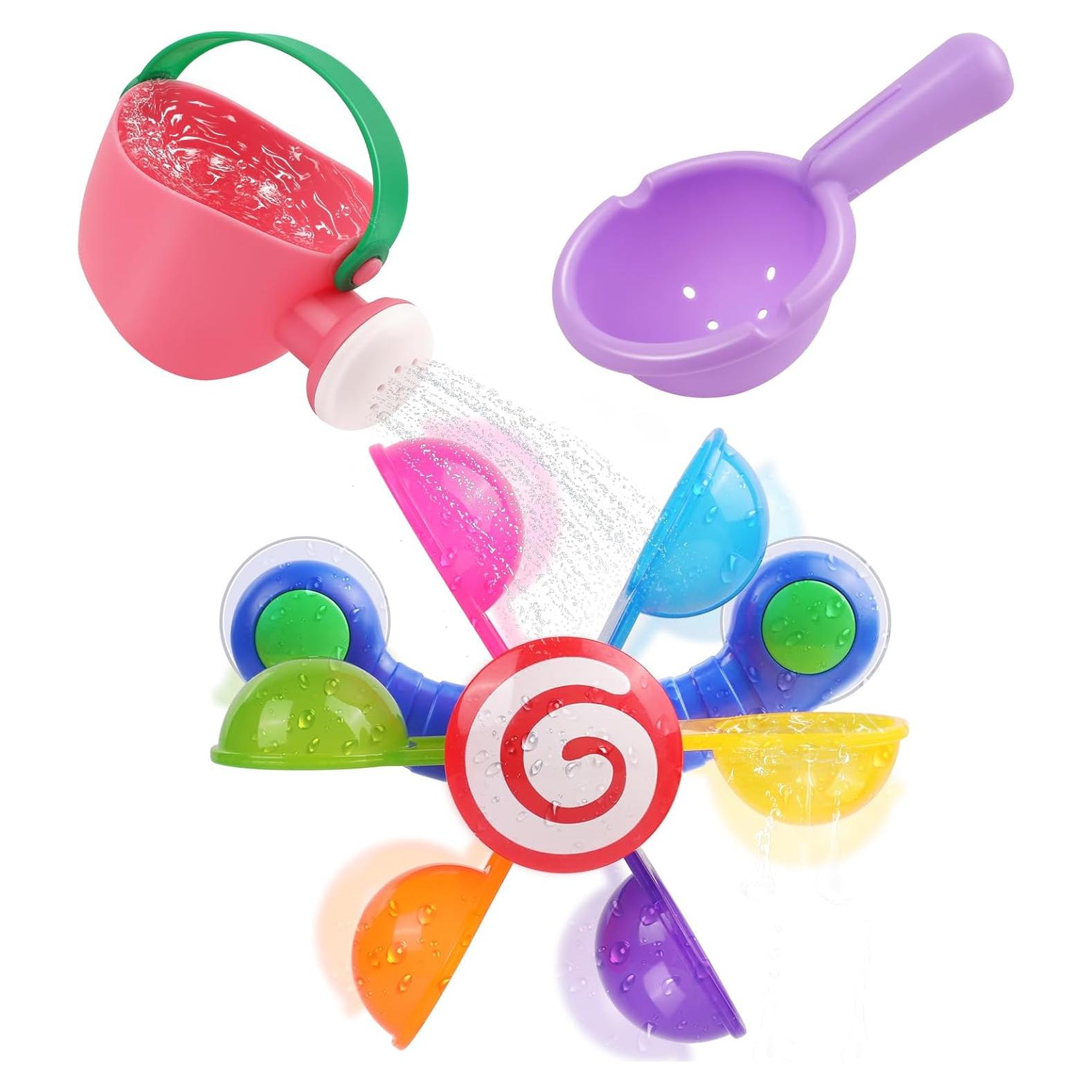 Juego de 3 Juguetes de Baño Oukitoymer para Bebés