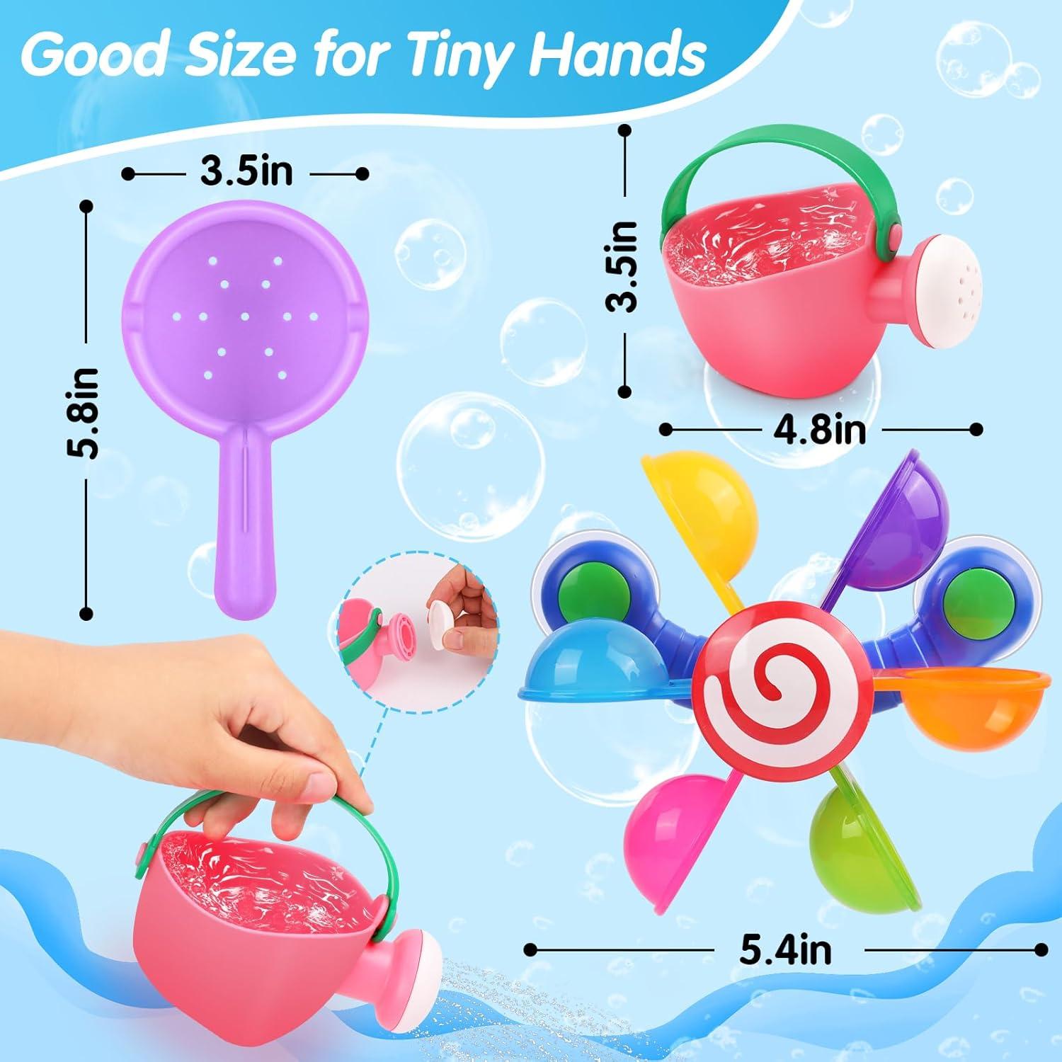 Juego de 3 Juguetes de Baño Oukitoymer para Bebés