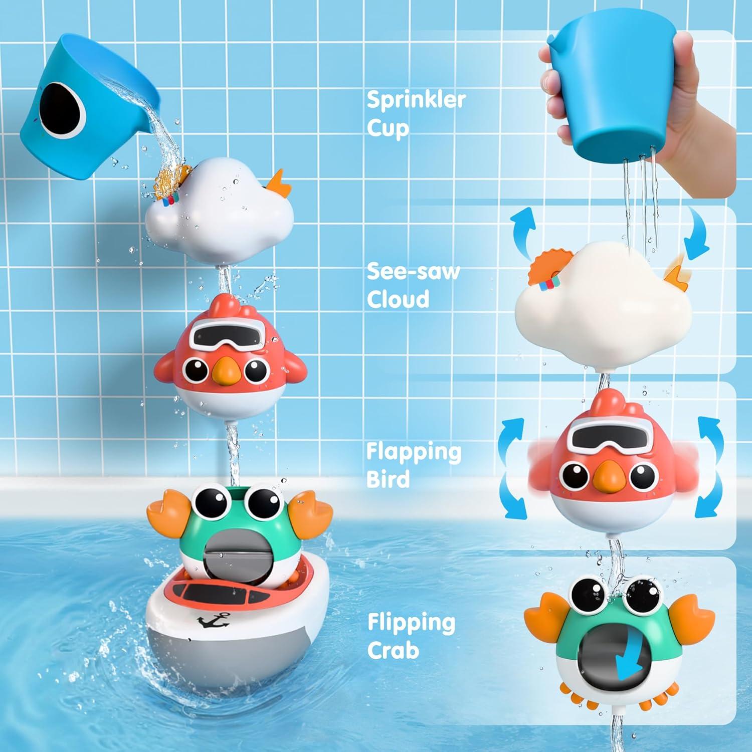 Juguete de Baño iPlay iLearn para Bebés 6-36 Meses - Set Interactivo