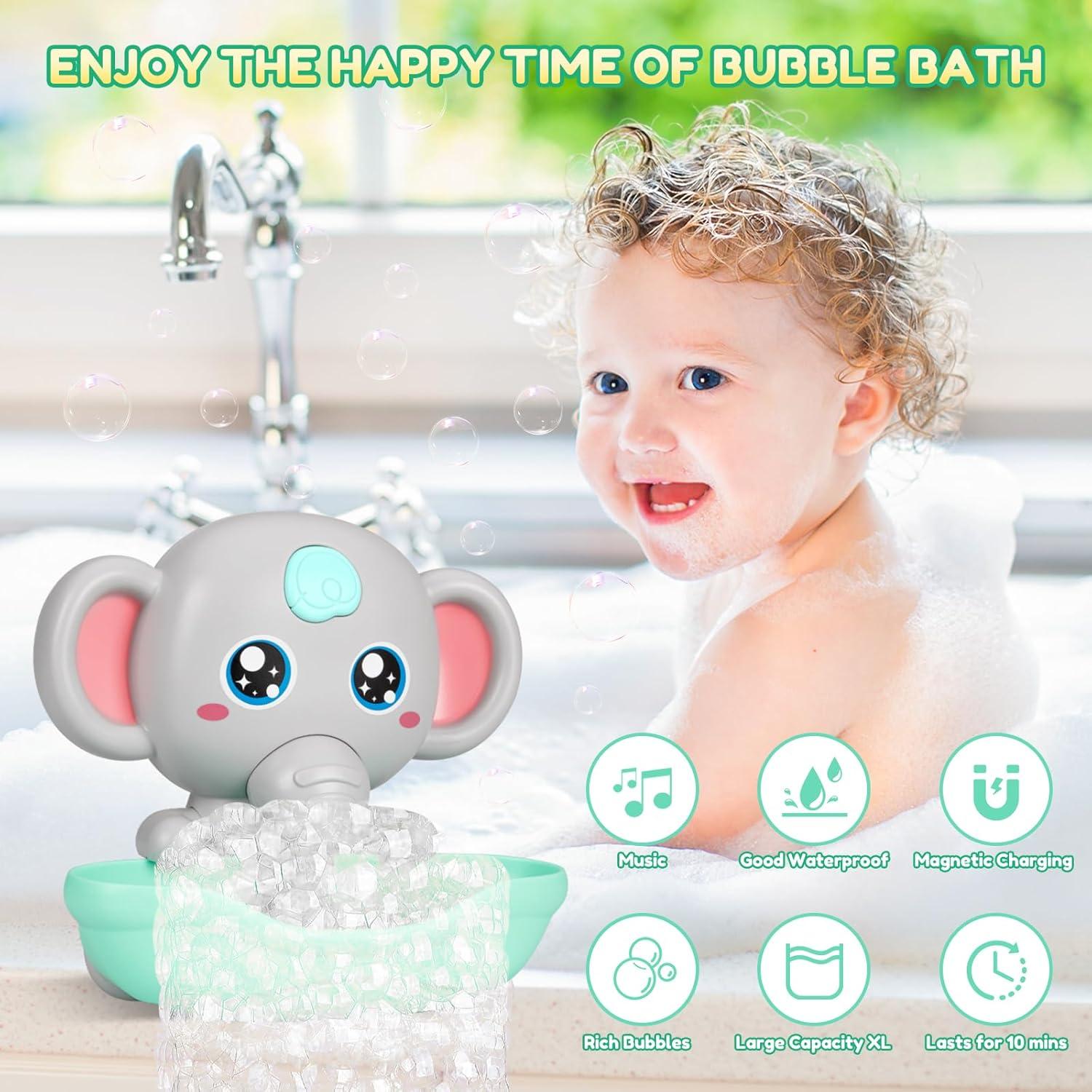 Juguete de baño Tohibee Elefante Musical con Burbujas