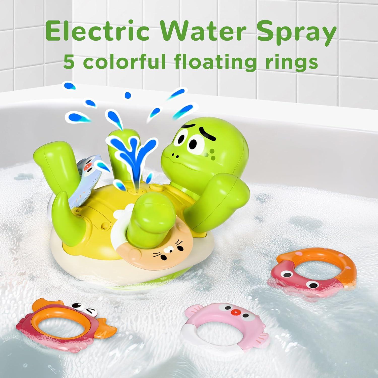 Juguete de Baño Interactivo iPlay, iLearn Tortuga y Dinosaurio