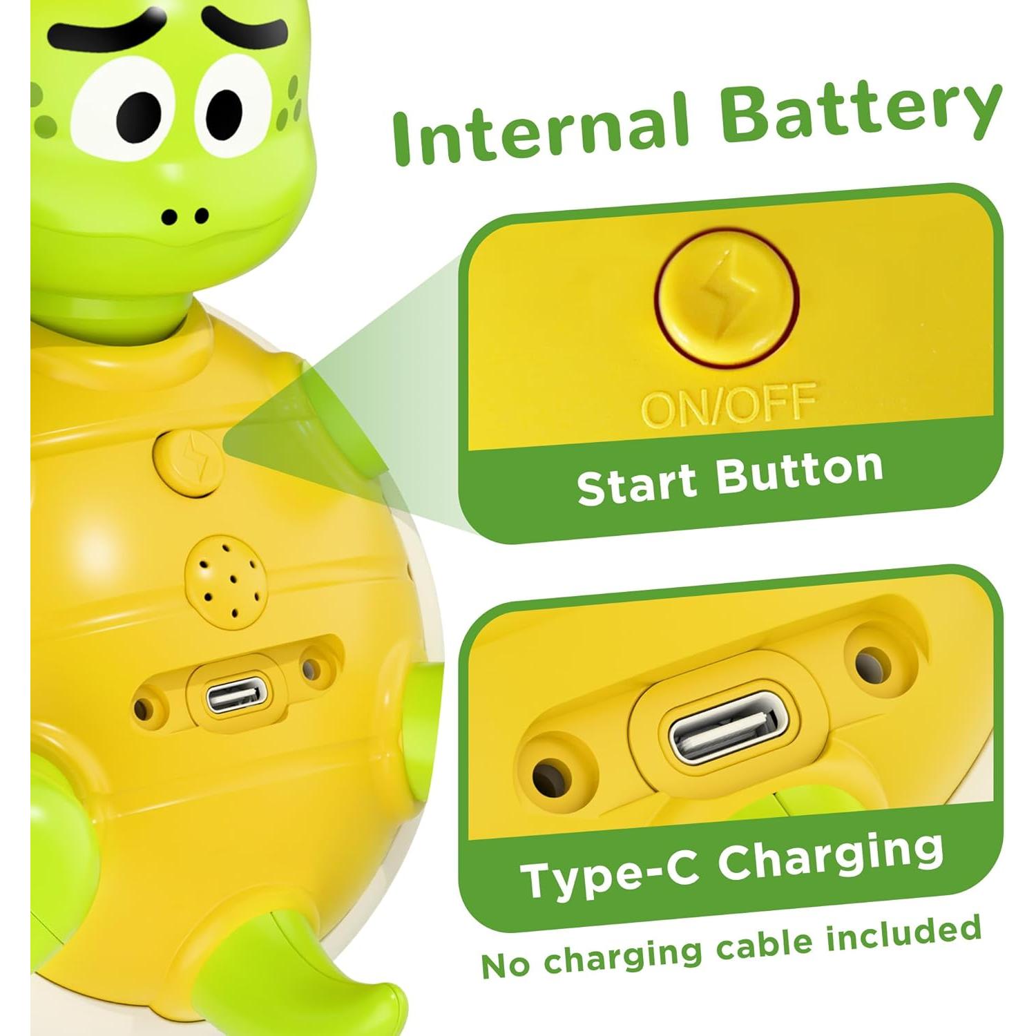 Juguete de Baño Interactivo iPlay, iLearn Tortuga y Dinosaurio