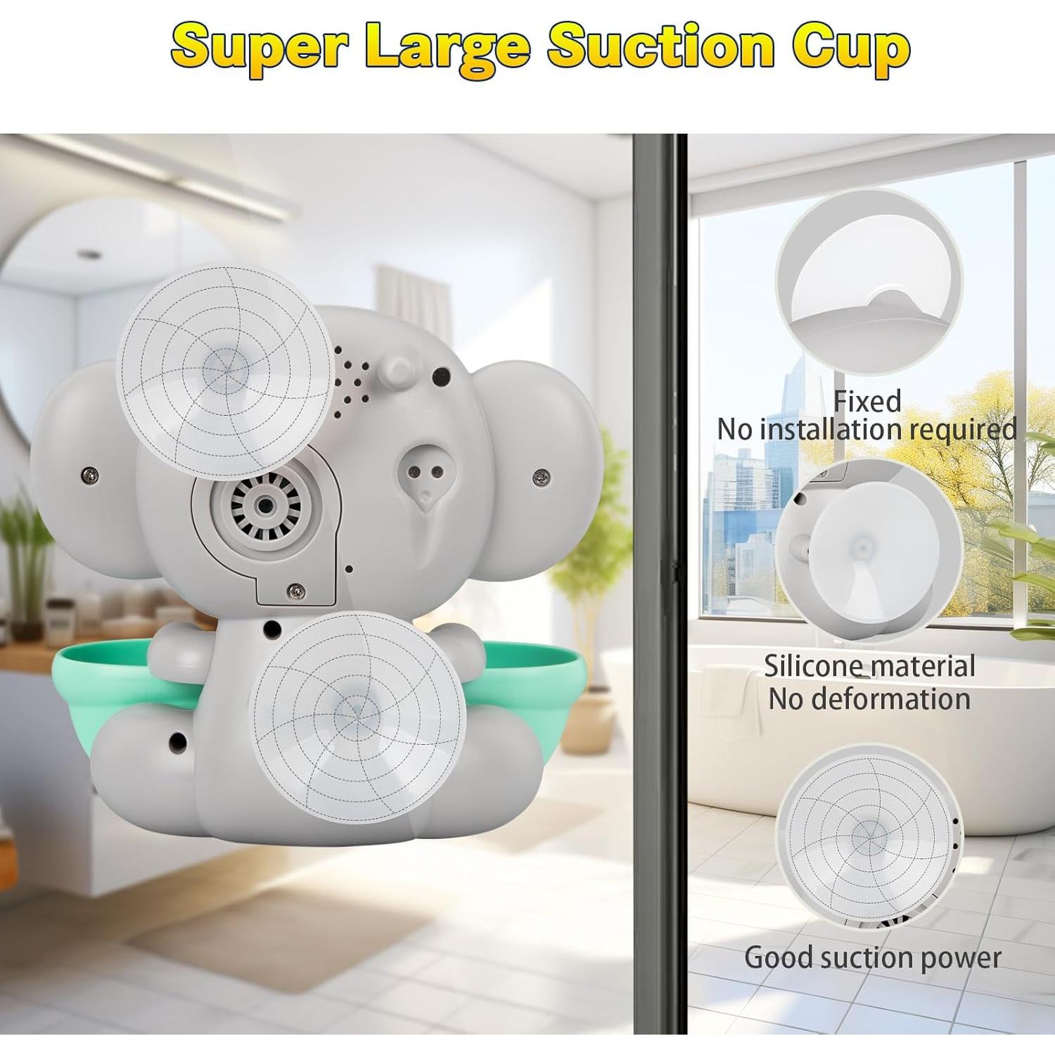 Máquina de Burbujas Elefante CAHILON para Baño Gris