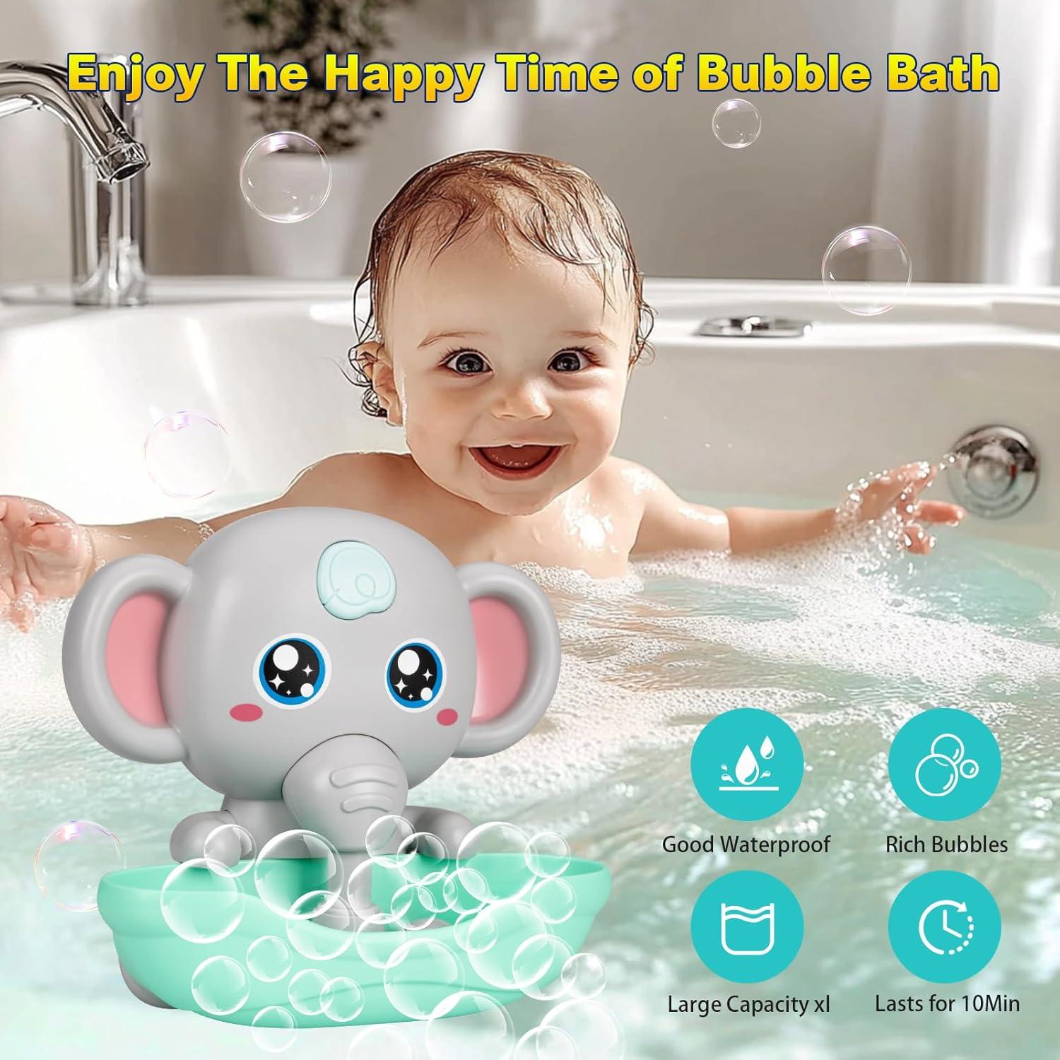 Máquina de Burbujas Elefante CAHILON para Baño Gris