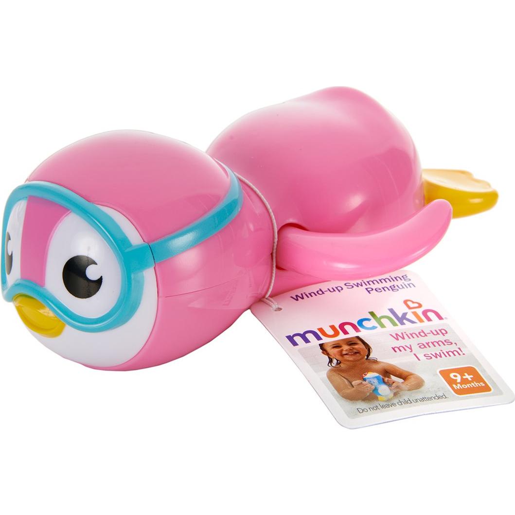 Juguete de baño Munchkin Pingüino Nadador Rosa 15.2cm