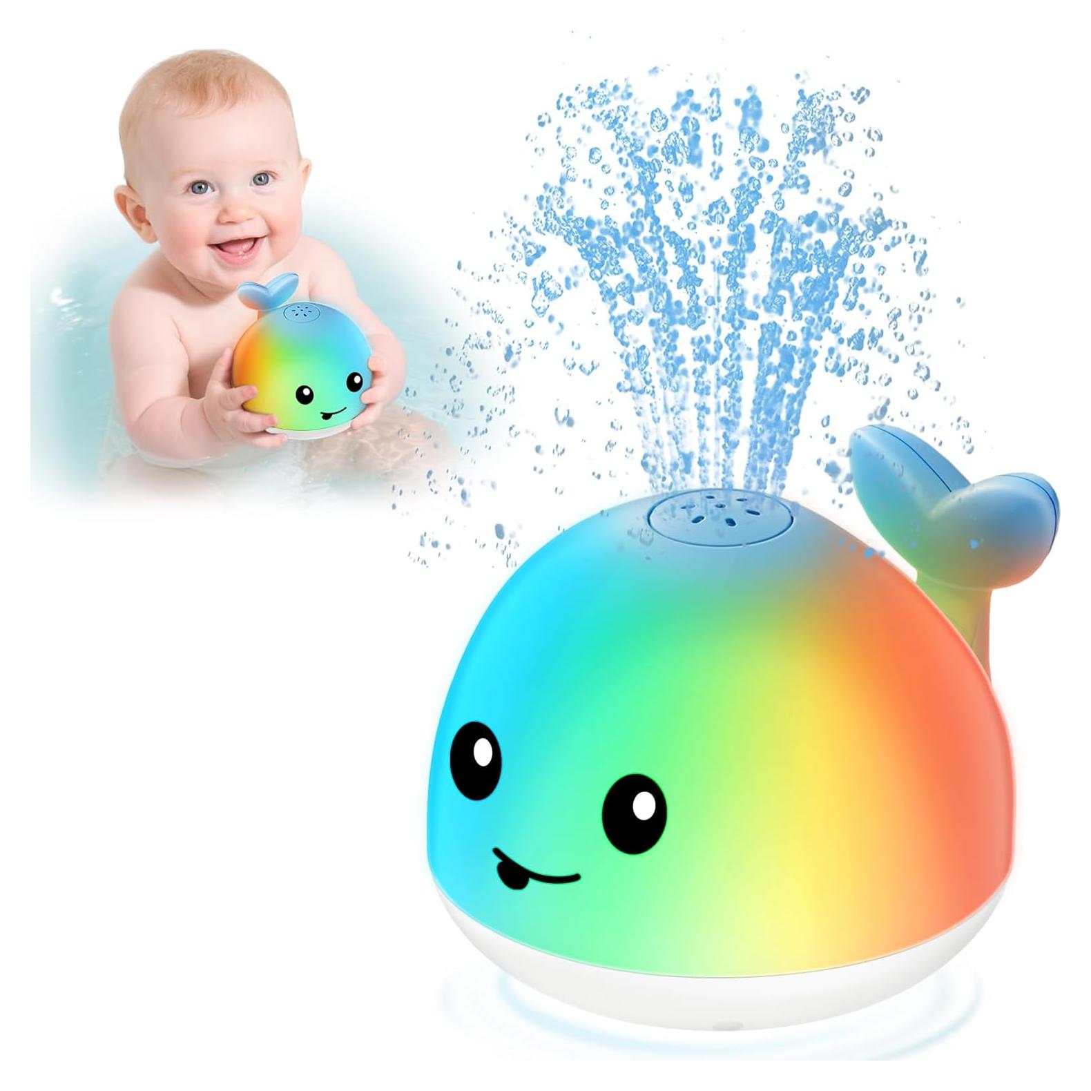 Juguete de Baño Ballena Iluminada para Bebés 6-36 Meses