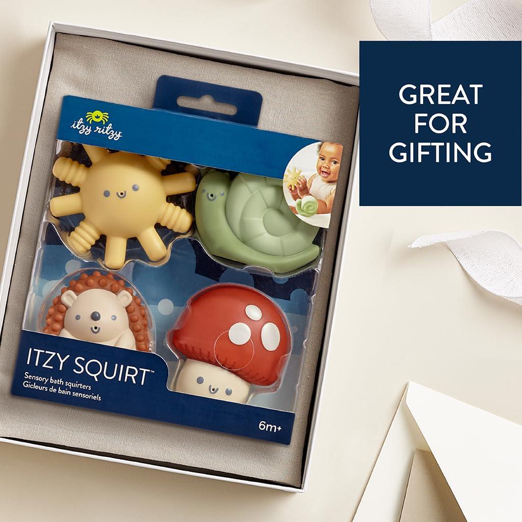 Juguetes de baño sensorial Itzy Ritzy - Set de 4 personajes