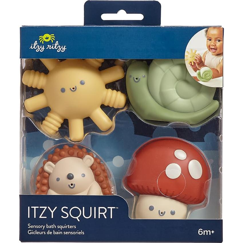 Juguetes de baño sensorial Itzy Ritzy - Set de 4 personajes