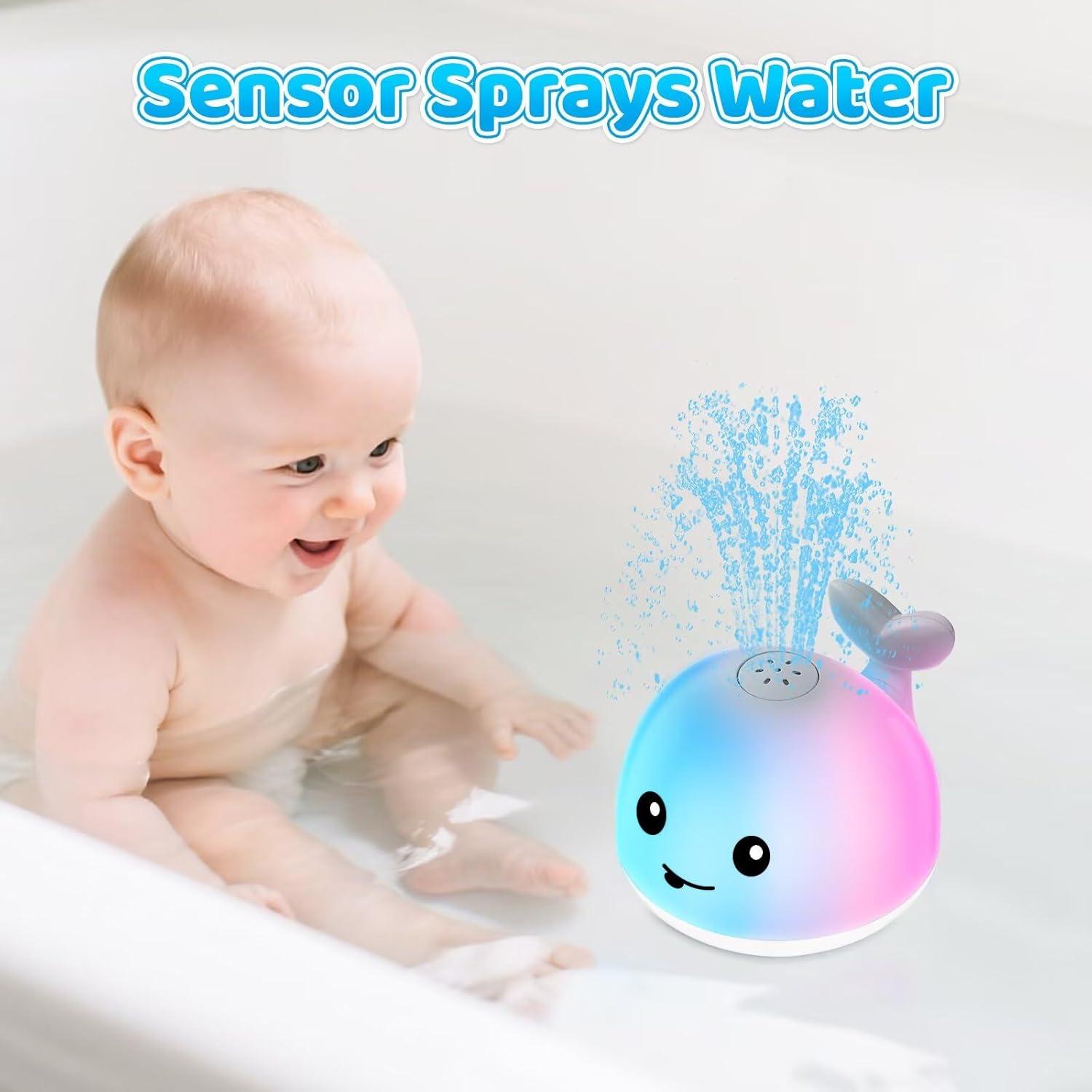 Juguete de Baño Ballena Iluminada Yiwu 9.91 cm USB Recargable