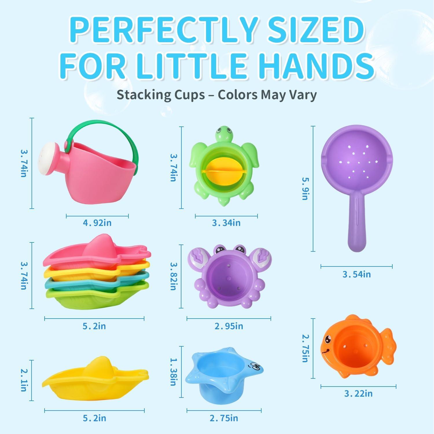 Set de 10 Juguetes de Baño para Bebés BAYMI - Diversión Acuática