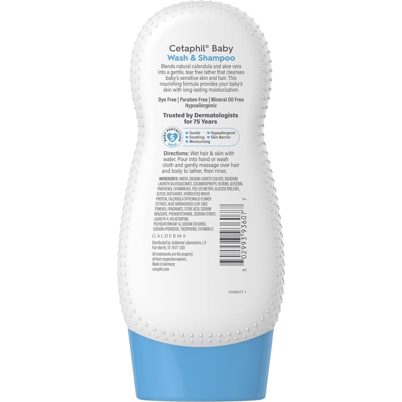 Champú y Gel de Baño Cetaphil Baby 220g Hipoalergénico