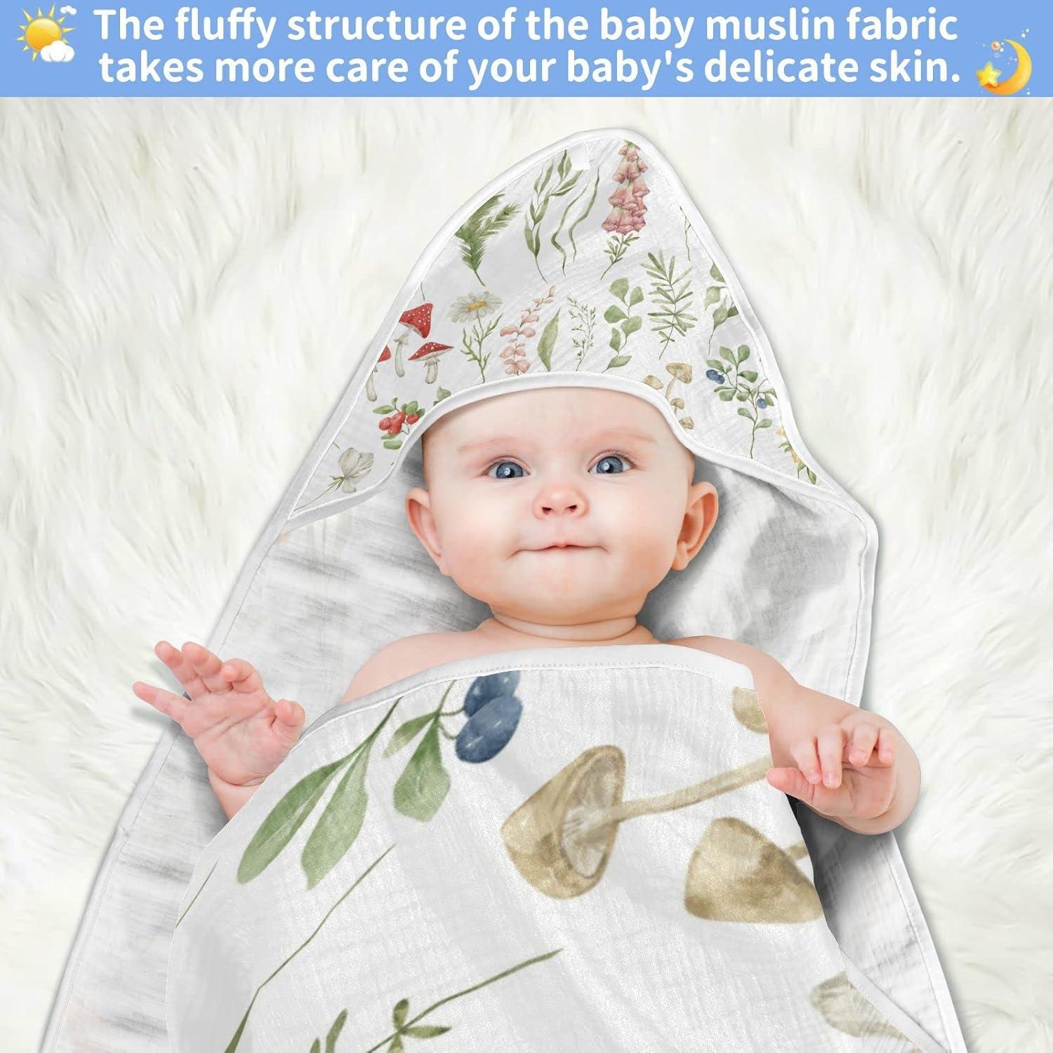 Toalla de baño con capucha Pigsaly 76x76cm algodón orgánico