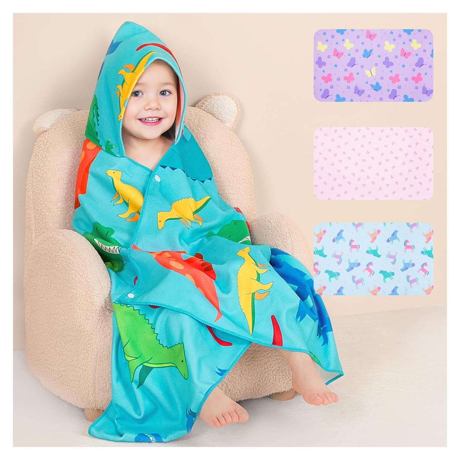 Toalla de baño con capucha Basumee para niños 139.7x71.1 cm