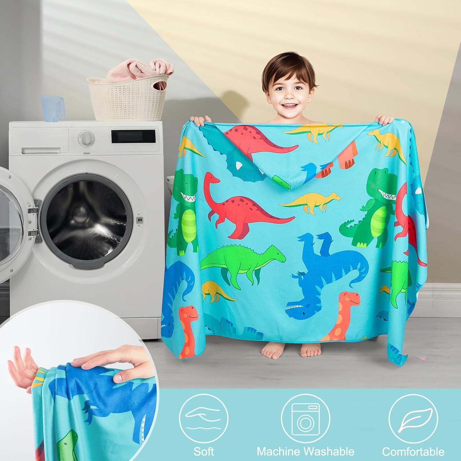 Toalla de baño con capucha Basumee para niños 139.7x71.1 cm