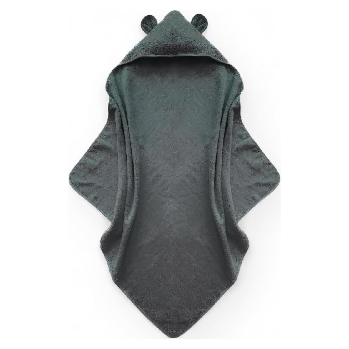 Poncho Toalla Odaaa Algodón Orgánico 84cm Gris con Capucha