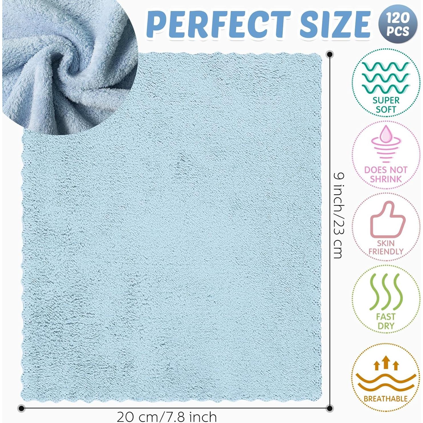 Paños de Baño para Bebés Newwiee 120 Piezas Fleece Coral